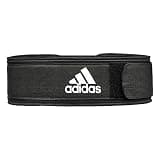adidas(アディダス) エッセンシャル ウエイトリフティングベルト Lサイズ(93-105cm)ソフトタイプ ベルクロタイプ アイアンファスナー付き ADGB-12255