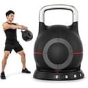 [AXIS FIT] 可変式ケトルベル 20kg 正規許諾 7段階調整 2kg 5kg 8kg 11kg 14kg 17kg 20kg kg表記 アジャスタブルケトルベル 筋トレ トレーニング器具 自宅 ホームジム ダイヤル式 ブラック AXIS FIT