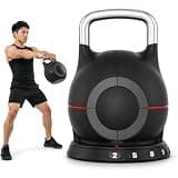 AXIS FIT [AXIS FIT] 可変式ケトルベル 20kg 正規許諾 7段階調整 2kg 5kg 8kg 11kg 14kg 17kg 20kg kg表記 アジャスタブルケトルベル 筋トレ トレーニング器具 自宅 ホームジム ダイヤル式 ブラック AXIS FIT 20kg