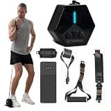 Tensial Smart Home Gym - ポータブルホームジム機器 デジタル抵抗7~66ポンド | 筋力トレーニング用シングルモーター電子ケーブルマシン | コンパクトな電動式調節可能な重量フィットネスシステム