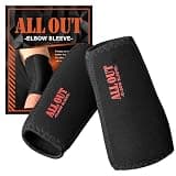 ALL OUT POWER GRIP PRO ALLOUT エルボースリーブ 安定感アップ 肘サポーター 筋トレ ウェイトトレーニング 7mm エルボーサポーター 正規品 オールアウト (L)