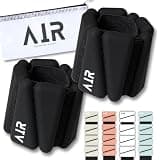 TENAS GEAR TENASGEAR AIR リストウェイトアンクルウェイト 2個セット 水中使用可 重量約910g シリコンウェイト ながら運動 ヨガ ピラティス ウォーキング (ブラック) 910g