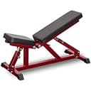 FIELDOOR フラットインクラインベンチ 【ワインレッド】 8段階×4調整可能(32通り) [ダンベル トレーニング ベンチプレス] ※組み立て工具付属 ドラゴンフラッグ対応