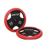 iROTEC (アイロテック)ラバープレート 穴径29mm レギュラータイプ/ダンベル バーベル 筋トレ 筋トレ器具 (ラバープレート20KG 2枚) 20kg