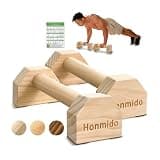 GOODLAN 木製プッシュアップバー倒立バー腕立て伏せ 器具バー胸筋筋トレグッズ 腹筋 スタンドバー ディップスバー 滑り止め アームバー 懸垂台 肋木 きんとれ器具 筋トレグッズ (松材) 250kg