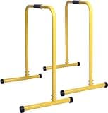 Logianami ディップススタンド ディップスバー 筋トレ器具 全身筋トレーニング (イエロー 1セット)