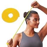 D&M(ディーアンドエム) セラバンド トレーニングバンド トレーニングチューブ チューブタイプ 黄色 長さ 1m 太さ 7.2mm 強度レベル-1 TTE-11 強度別 マニュアル付 ゴム 耐久 軽量 トレーニング ストレッチ エクササイズ フィットネス リハビリ