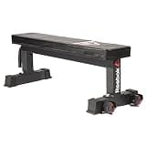 Reebok(リーボック) フラットベンチ トレーニングベンチ 移動用キャスター付き RSBE-10232 175kg