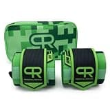EnergyLion 重量挙げ用PRパーソナルレコードエルボーラップ - 高耐久構造 25%以上の弾力性、補強ステッチ エクストラワイドファスナー 調整が簡単 (蛍光グリーンモザイク)