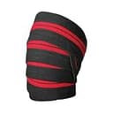 【日本正規品】 ハービンジャー(Harbinger) 男女兼用 トレーニング用ニーラップ レッドラインニーラップ ブラック/レッド ひざ用ラップサポート スクワット デッドリフト レッグプレス 長さ198cm 361194