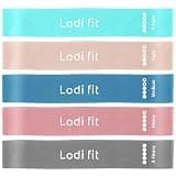 LODI [Lodi fit ] トレーニングチューブ エクササイズバンド 5本セット 筋トレ チューブ ゴムチューブ ストレッチ 自宅 ヨガ バンド 筋トレ フィットネス ストレッチ くすみカラー