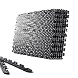 generic ジョイントマット 大判 60cm ジム クッション トレーニング器具用 厚さ約1.2cm 高硬度 振動吸収 防音 防傷 床保護 (葉紋, 6枚 60*60*1.2cm)