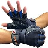 ALL OUT POWER GRIP PRO ALLOUT トレーニンググローブ 正規品 ウェイトリフティング トレーニング 筋トレ グローブ トップフィジカー監修 オールアウト (M, ブルー)