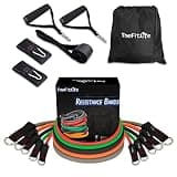 TheFitLife トレーニングチューブ チューブ トレーニング 筋トレチューブ (赤/緑/黒/橙/灰) 114kg