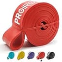 PROIRON レジスタンスバンド 抵抗バンド トレーニングバンド 天然ラテックス製 赤（31-54kg）