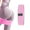 You2Bnology ヒップバンド 美尻バンドトレーニング 特製ゴムバンド付き フィットネスバンド エクササイズバンド ヒップ 太もも ダイエット 強い耐久性 両面ライナー布ノンスリップ 美尻 美脚 桃尻改造 筋トレ (Pink, 15~24ポンド)