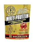 ゴールドジム(GOLD'S GYM)ホエイプロテイン ストロベリー風味 720g 高たんぱく・低糖質 WPI 7種のビタミン配合