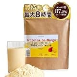 末左衛門 カゼインプロテイン 500g (20食分) リッチマンゴー味 腹持ち最大8時間 ダイエット 置き換え プロテイン タンパク質87.2% 酵母・乳酸菌配合 国内製造 500g