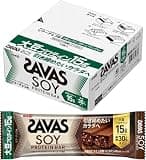 ザバス 明治 ザバス(SAVAS) ソイプロテインバー ビターチョコ味 48本 たんぱく質15g ビタミン配合 バータイプ 15g