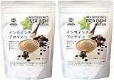 Organic home 元気なカラダづくりサポート! 無添加 インカインチ プロテイン 300g×2個 ★ コンパクト ★ オメガ3が豊富なインカインチ(インカグリーンナッツ)を搾油した後の原料のみで作られたプロテインパウダー。日本人にはおなじみのきな粉に似た風味で、美味しく摂り続けることができます。 アミノ酸が豊富で脂質やミネラルのバランスが良く消化吸収性にも優れています。たんぱく質 ・必須アミノ酸 ・オメガ3 ・鉄分・亜鉛 ・カルシウムが同時に摂取できるので、栄養バランスよく筋トレサポートができます。加齢などによる筋肉量の低下予備軍にもうれしい食材です 600g