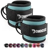 DMoose Fitness DMoose キックバック用のケーブルマシン用のアンクルストラップ、臀部トレーニング、レッグエクステンション、カール、股関節のアウトグダクタ(男性と女性用)、調節可能なネオプレンサポート