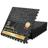 SINO ジムマット 60×60cm 厚さ2cm 大判トレーニング 2層構造(ゴム+EVA) 床保護 防音 衝撃吸収 耐震 キズ防止 ジョイント 筋トレ エクササイズ フィットネス トレーニング器具用 自宅 ホームジム プロ仕様(ホワイト 8枚) 1.1kg