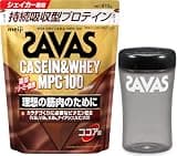 ザバス カゼイン&ホエイ MPC100 ココア味 810g + プロテインシェイカー(500ml) 810g