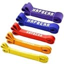 HAPBEAR トレーニングチューブ 懸垂補助バンド レジスタンスバンド 5レベル 筋トレ用 ゴムチューブ レジスタンスバンド フィットネスバンド 男女兼用 自宅トレ ダンベル代用 非滑り 耐久性 5本セット (新モデル 5本セット(2kg—56kg))