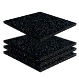Generic ジムマット トレーニングマット ゴムマット 16枚セット 50×50cm 厚手15mm トレーニングフィットネス ラバーフロアマット 防音 防振 筋トレマット 業務用 ラバートレーニングマット フィットネスマット 衝撃吸収 床 保護 滑り止め 置くだけ トレーニング器具用マット 3.5kg