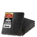 GYMMAT (ジムマット) ゴムマット 50cm×50cm×50mm ブラック 4枚セット [カット可 防振 防音 衝撃吸収 2層構造 厚手 ジム 筋トレ フィットネス トレーニング] バックル付き