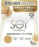 グロング ソイプロテイン 1kg 人工甘味料不使用 プロテイン ソイ 大豆プロテイン 黒糖きなこ風味 人工甘味料 不使用 大豆 GronG