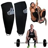 Bear Grips デッドリフト すね当て - ジム用品 ロープクライミング シンガード 男女兼用 怪我防止 ふくらはぎサポート すね当てスリーブ 究極の脛保護 (ステルスブラック L)