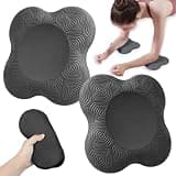 Cospys ヨガマット 筋トレマット トレーニングマット ストレッチマット 膝マット 肘パッド クッション 厚め 膝当て 膝パッド 肘マット 筋トレ エクササイズ (ブラック)
