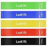 LODI [Lodi fit ] トレーニングチューブ エクササイズバンド 5本セット 筋トレ チューブ ゴムチューブ ストレッチ 自宅 ヨガ バンド 筋トレ フィットネス ストレッチ 5色