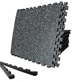 KRTD ジムマット 大判トレーニング 筋トレマット 60×60cm 厚さ2cm 2層構造 ジョイント ゴム 床保護 防音 衝撃吸収 耐震 キズ防止 ホームジム ダンベル エクササイズ ランニングマシン 1.1kg