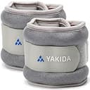 YAKIDA【最新アップグレード版】アンクルウェイト おもり 筋トレ 足首 重り ウォーキング 在宅筋トレ ジョギング 男女兼用 0.5kgX2 グレー