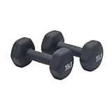 Amazonベーシック(Amazon Basics) Amazonベーシック ダンベル ネオプレンダンベルダークグレー6.8kg (2個セット) 6.8kg