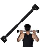 STEADY 懸垂バー ぶら下がり健康器 懸垂棒 懸垂マシン ドアジム チンニングバー 懸垂 背筋 pull up bar 懸垂器具 懸垂台 筋トレグッズ 自宅 ST124 ブラック 150kg