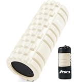 AYO(エイワイオー) フォームローラー AYO 筋膜リリースローラー ヨガストラップ ヨガポール トレーニング ストレッチ器具 スポーツ フィットネス 収納バッグ付き オフホワイト 500kg