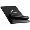 【日本国内メーカー】uFit Trainingmat トレーニングマット 10mm 15mm 厚め 90cm*200cm 幅広 大きめ 痛くない 滑らない NBR 防音 防水 プロアスリート 水谷隼 愛用 (ブラック, 15mm)