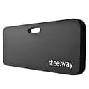 Steelway 超ロング・超厚ニーパッド、プランク用マット,NBR素材、60.5x25x2.9cm、作業用/ヨガ/フィットネス用、滑り止め加工、ブラック 、極厚ソフト膝クッション