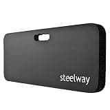 steelway 超ロング・超厚ニーパッド、プランク用マット,NBR素材、60.5x25x2.9cm、作業用/ヨガ/フィットネス用、滑り止め加工、ブラック 、極厚ソフト膝クッション