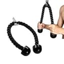 EINEY トライセップロープ ケーブルマシン用 筋トレロープ フィットネスロープ ケーブルアタッチメント 三頭筋ロープ トライセップロープ シングルタイプ ホーム ジム 運動用