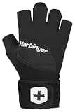 ハービンジャー(Harbinger) トレーニンググローブ 筋トレ ヘビーリフティング用 トレーニングリストラップグローブ2.0 ブラック S(手甲周: 17.8-19cm) 22291