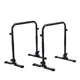 アルインコ(Alinco) ディップススタンド 2WAY(ハイ/ロー) クッショングリップ 滑り止め付き 腕立て伏せ プッシュアップ エルシット 筋トレ 代謝アップ 健康器具 家庭用 組立簡単 耐荷重150kg FA53 ブラック 150kg