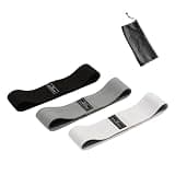 Miraitech トレーニングバンド トレーニングチューブ ヒップバンド 強度別3本セット 筋トレグッズ フィットネス/ダイエット用 肌に優しい