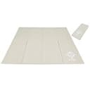 MRG トランポリン マット 120cm×120cm 厚さ6mm 折り畳みタイプ 防音 消音 滑り止め フロアマット トレーニング エクササイズ (グレージュ, 120×120cm(折りたたみタイプ))