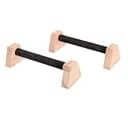 Generic 2個 Push Up Bar 木製 安定性 プッシュアップバー 滑り止め ハンドスタンドブロック パラレッツ 上半身トレーニング 多機能 ホームフィットネスに適用, 30CM