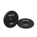 IROTEC(アイロテック)アイアンプレート 穴径29mm レギュラータイプ/ダンベル バーベル 筋トレ 筋トレ器具 (アイアンプレート5KG 2枚)