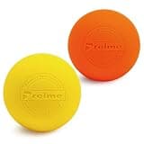 Preime マッサージボール ストレッチボール 〔スポーツ専門店が本気で考えたコリ・疲れ解消ボール〕 フォームローラー トリガーポイント 筋膜リリース 「 肩/背中/腰/ふくらはぎ/足裏 」 全身 ツボ押しグッズ Preime (オレンジ/イエロー)